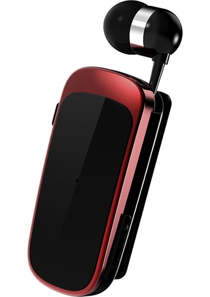 Fineblue Geri Çekilebilir Bluetooth Kulaklık Kulaklık Kulaklık Siyah Kırmızı Kutu (Yurt Dışından)