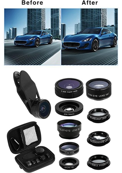 Evrensel 9 Aradan 1 Telefon Kamera Lens Kiti 0.63X Geniş Açılı Cpl Klipli Diğer (Yurt Dışından) indirimleri