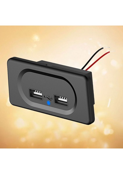 USB Şarj Cihazı Paneli Kırmızı LED Şarj 2 Adet (Yurt Dışından) fırsatları