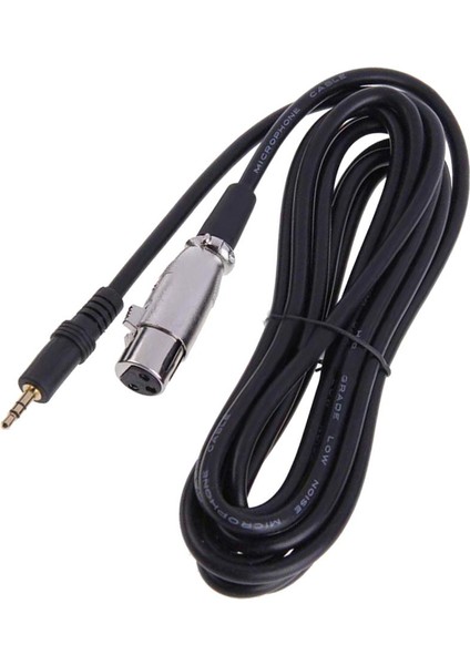 Xlr Dişi Jak 3,5 mm Erkek Trs Mikrofon Sesli Kulaklık Kablosu 300CM (Yurt Dışından)