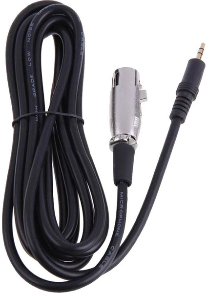Xlr Dişi Jak 3,5 mm Erkek Trs Mikrofon Sesli Kulaklık Kablosu 300CM (Yurt Dışından)