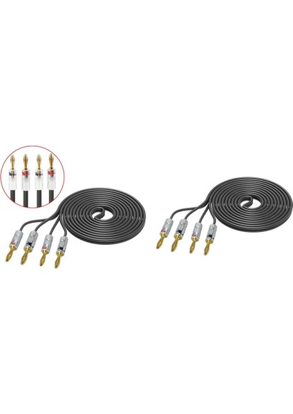 2pcs Hı - End 10FT 12 Gauge Hifi Hoparlör Kablo Tel 8 Pcs 4mm Muzlu (Yurt Dışından)