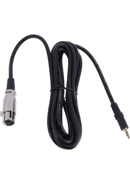 Xlr Dişi Jak 3,5 mm Erkek Trs Mikrofon Sesli Kulaklık Kablosu 300CM (Yurt Dışından)