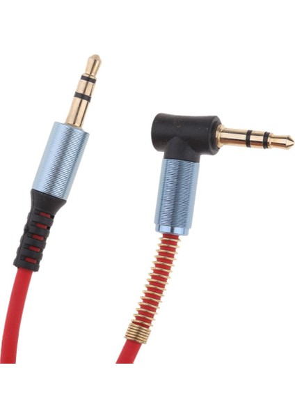 3,5mm Erkek-Erkek Aux Kablo Kablosu L Hakkalı Sağ Açılı Ses Kulaklık Kırmızısı (Yurt Dışından) modelleri