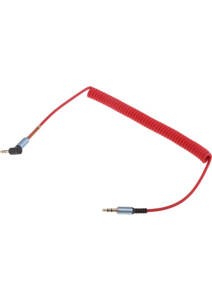 3,5mm Erkek-Erkek Aux Kablo Kablosu L Hakkalı Sağ Açılı Ses Kulaklık Kırmızısı (Yurt Dışından) fırsatları