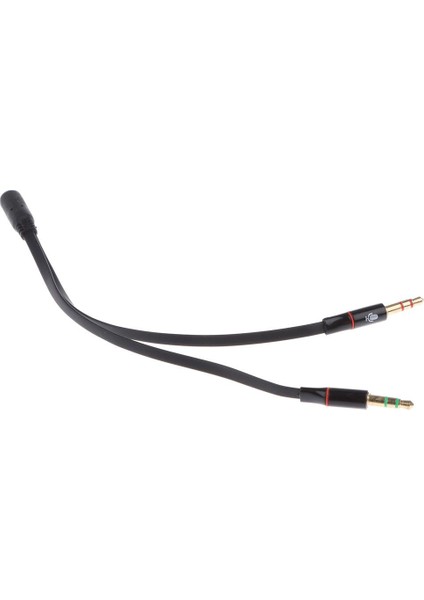 Pc Kulaklığı'ndan Telefon Adaptörüne 3.5mm Kadın Ila 2 Ayrıştırıcı Kablo Siyah (Yurt Dışından) fiyatları