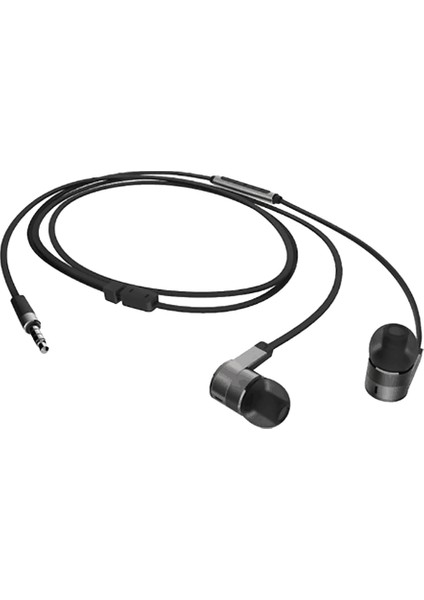 Akıllı Telefonlar, Android, Tablet ve Diğer Uyumlu Cihazlar Için Micphone Hacim Kontrolü ve Taşıma Çantası ile 3.5mm Jack Premium Kulaklık Siyah (Yurt Dışından)