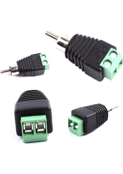 20PCS Rca Erkek Adaptör Set Konektör Kablosu Rca Dişi Rca (Yurt Dışından)