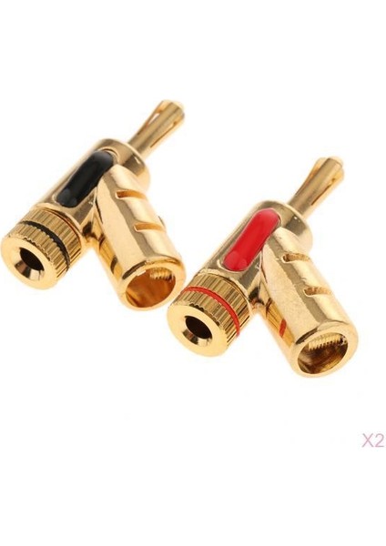 4pcs/set 4mm Saf Bakır Muz Hoparlör Kablosu Terminal Konektörleri (Yurt Dışından)