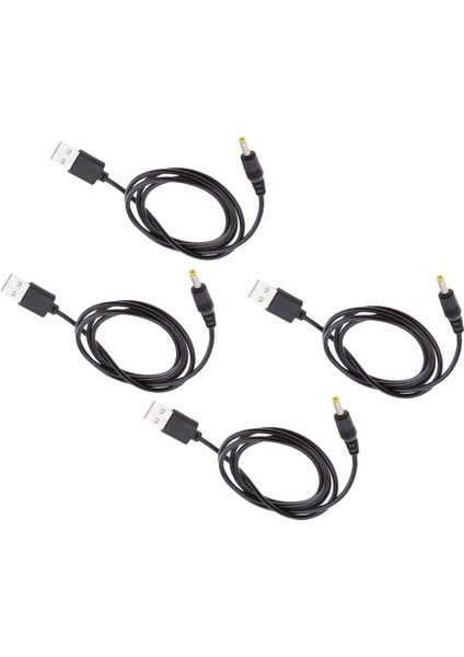 4x USB - Dc Kablosu 1.7mmx4.0mm Şarj Kablosu (Yurt Dışından)