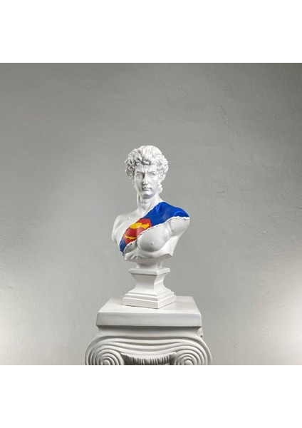 David 'superman' Dekoratif Heykel, Pop Art Roma Yunan Heykelleri