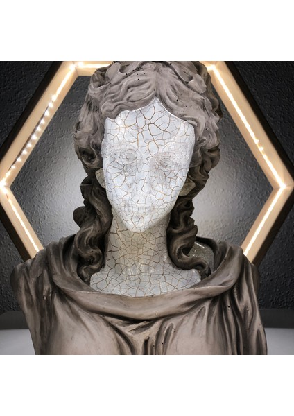Hera 'golden Crack' Dekoratif Heykel, Pop Art Roma Yunan Heykelleri