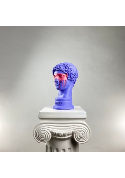 Hermes 'purple-Man' Dekoratif Heykel, Pop Art Roma Yunan Heykelleri fırsatları