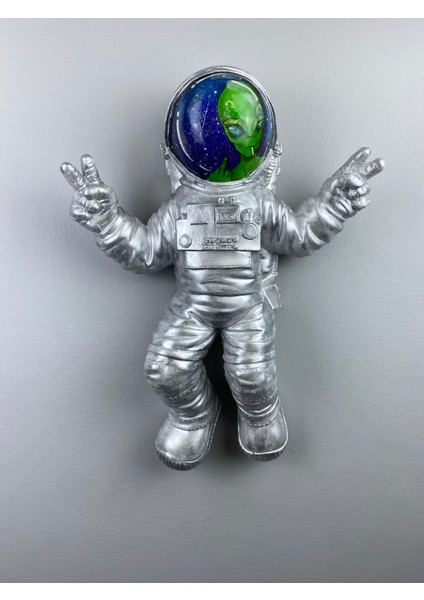 Astronaut 'the Encounter' Dekoratif Heykel, Pop Art Roma Yunan Heykelleri