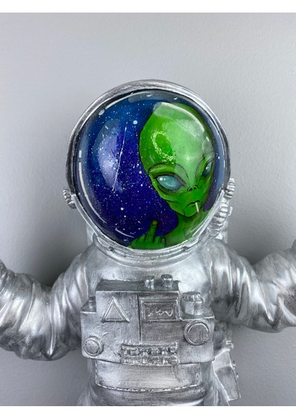 Astronaut 'the Encounter' Dekoratif Heykel, Pop Art Roma Yunan Heykelleri