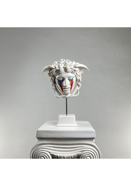 Medusa 'coloring' Dekoratif Heykel, Pop Art Roma Yunan Heykelleri