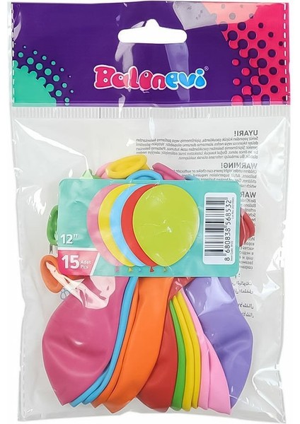 THB7825 Doğum Günü Baskılı Balon 12 Inç 9lu- Balonevi