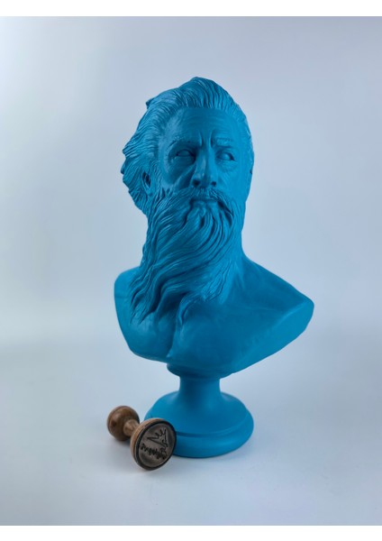 Poseidon 'blues' Dekoratif Heykel, Pop Art Roma Yunan Heykelleri