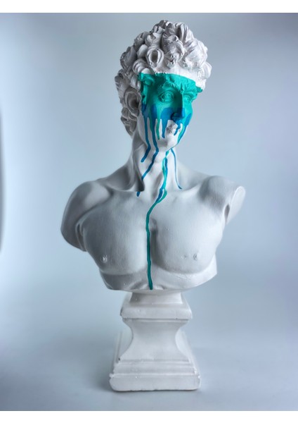 David 'white Pastel' Dekoratif Heykel, Pop Art Roma Yunan Heykelleri