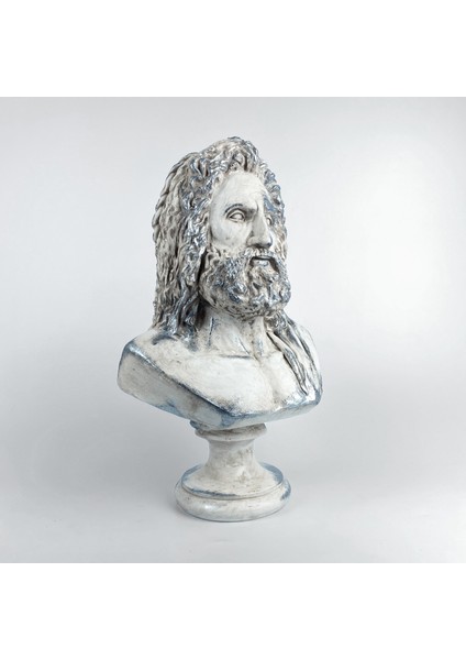 Poseidon 'silver Moss' Dekoratif Heykel, Pop Art Roma Yunan Heykelleri fiyatları