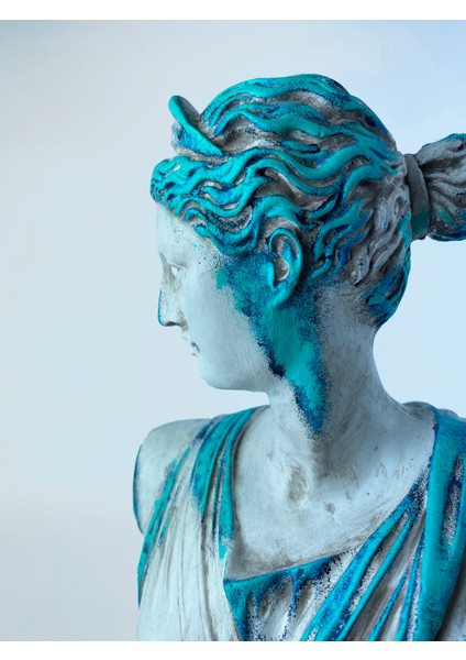 Artemis 'blue Coral' Dekoratif Heykel, Pop Art Roma Yunan Heykelleri indirimleri