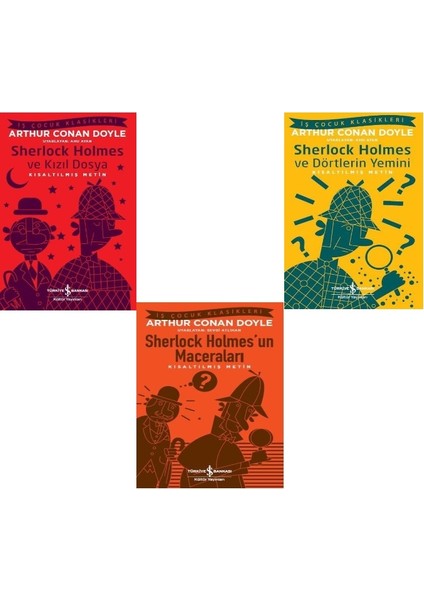 Sherlock Holmes'un Maceraları - Çocuklar Için Kısaltılmış Metin / 3 Kitap Set