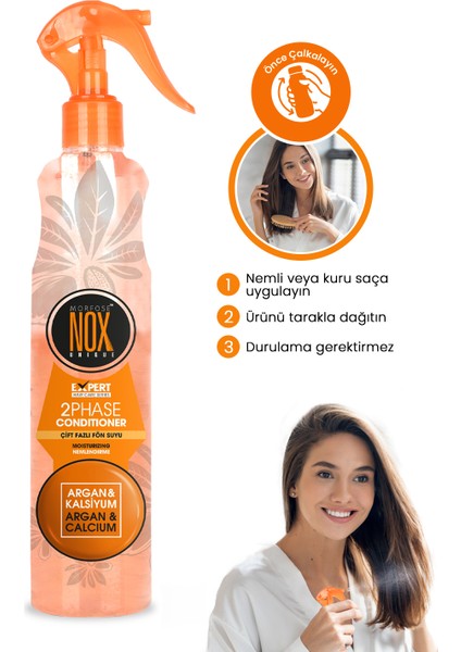Nox Çift Fazlı Argan Ve Kalsiyum Fön Suyu 400 Ml modelleri