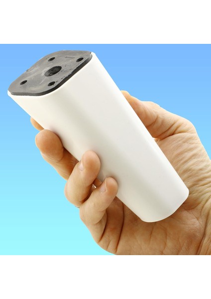 Lüks Mobilya Kanepe Sehpa Tv Ünitesi Koltuk Ayağı 12 cm Beyaz Oval Baza Ayak fırsatları