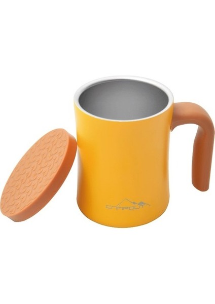 Çift Katmanlı Termos Kupa Sarı
