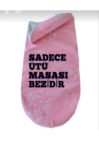 Pembe Ütü Masası Bezi