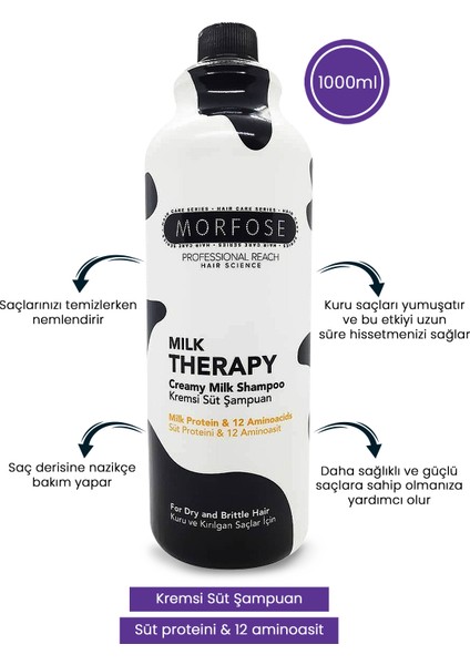 Milk Therapy Şampuan 1000 ml 2 Adet