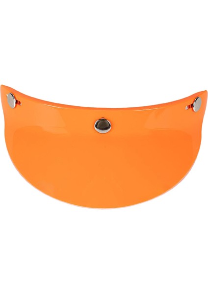Evrensel 3 Snap Motosiklet Visor Pik Güneş Gölgesi Koruyucu Turuncu (Yurt Dışından)