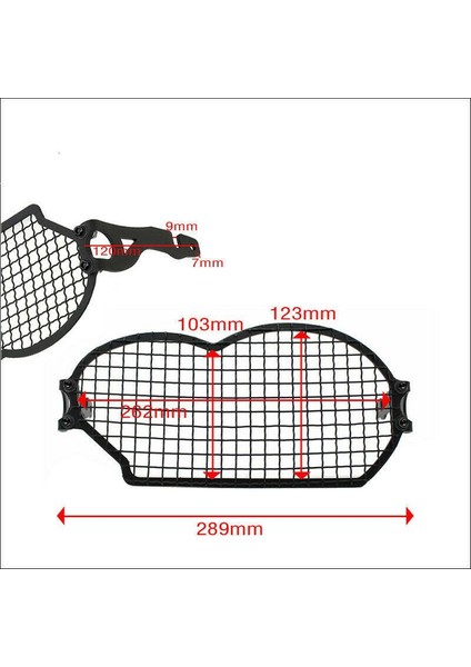 2004-2012 İçin Siyah Motosiklet Far Koruyucusu Guard Grill (Yurt Dışından)