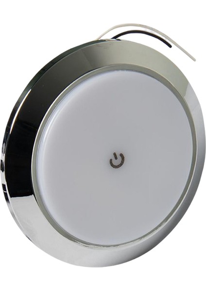 Yuvarlak Araba Iç Tavan LED Panel Işığı, Dokunmatik Çap. 14 cm. 12V (Yurt Dışından)