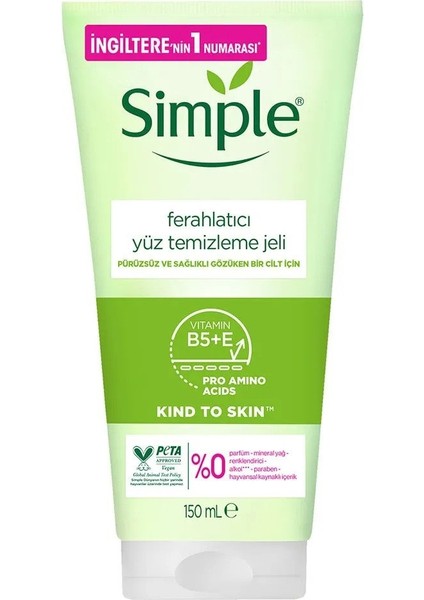 Kind To Skin Ferahlatıcı Yüz Temizleme Jeli B5 + E Vitamini Pürüzsüz ve Sağlıklı Cilt 150 ml fiyatları