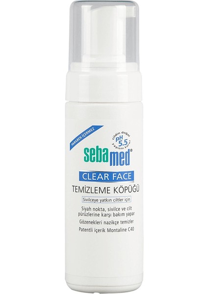 Clear Face Yüz Temizleme Köpüğü 150 ml