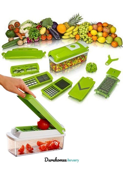 Nicer Dicer Mutfak Rendesi Yeşil Doğrama Seti