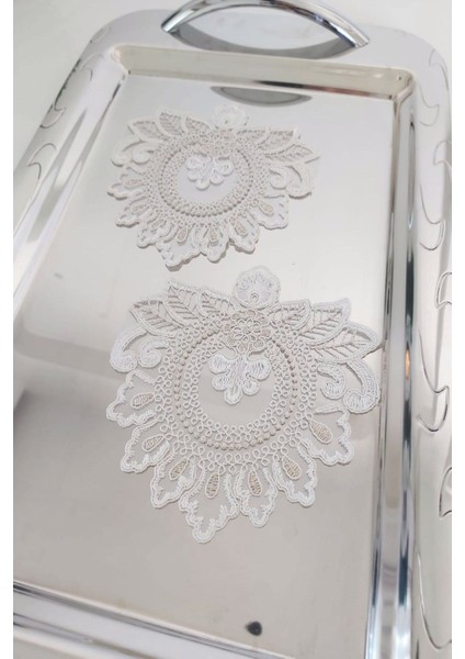 6 Adet Affection Beyaz Fransız Tarzı Modern Bardak Altlığı & Kokteyl Peçetesi fiyatları