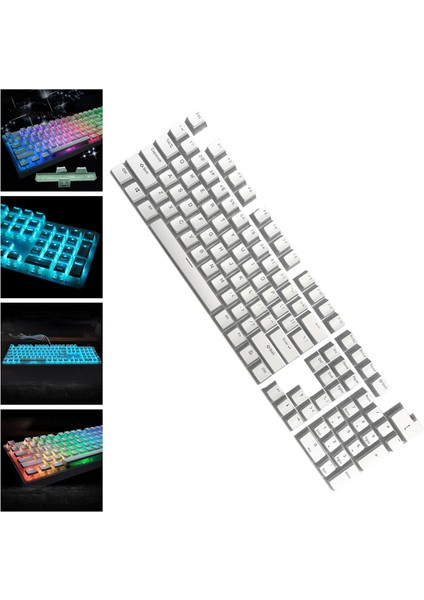 1 Set Pbt Keylapaps 108 Keys Glitter Pudding Key Kapağı (Yurt Dışından)