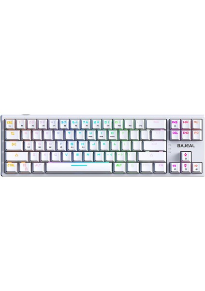 Kablolu Mekanik Oyun Klavye Dizüstü Bilgisayar Beyaz (Yurt Dışından) fiyatları