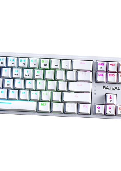 Kablolu Mekanik Oyun Klavye Dizüstü Bilgisayar Beyaz (Yurt Dışından) modelleri