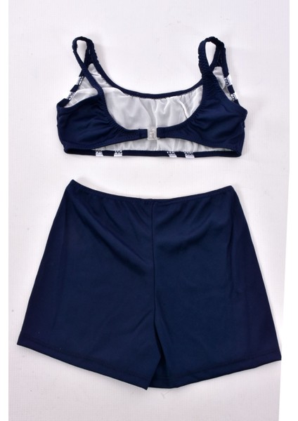 Kız Çocuk 330 Garson Şortlu Mayo Takım Lacivert modelleri