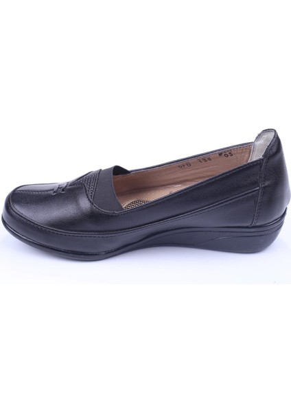 138 Kadın Siyah Günlük Ortopedik Anne Ayakkabısı modelleri