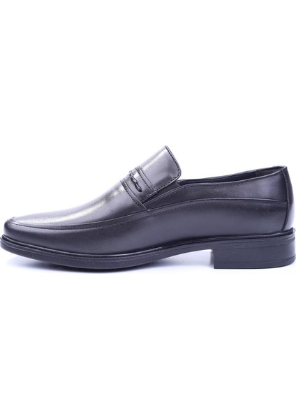 2030 Erkek Deri Siyah Bağcıksız Klasik Ayakkabı fiyatları