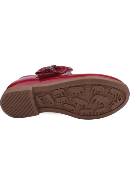 Ortaç 2082 Kız Çocuk Balerin Fiyonk Cırtlı Rugan Babet Ayakkabı fırsatları