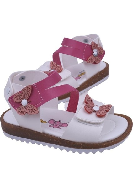 2095 Kız Bebek Ortopedik Sandalet Ayakkabı