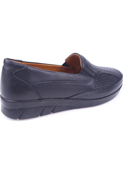 2505 Siyah Kadın Deri Ortopedik Ayakkabı fırsatları