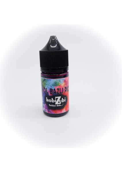 Alkol Bazlı Mürekkep Boya 15 cc - Mor Ebru Pigment