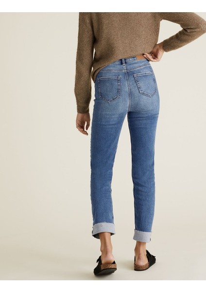 Marks & Spencer Supersoft Straight Fit Jean Pantolon