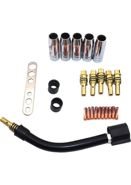 24PCS / Set 15AK Mig Kit De Soldadura Conector De Boquilla De Cabezal (Yurt Dışından)
